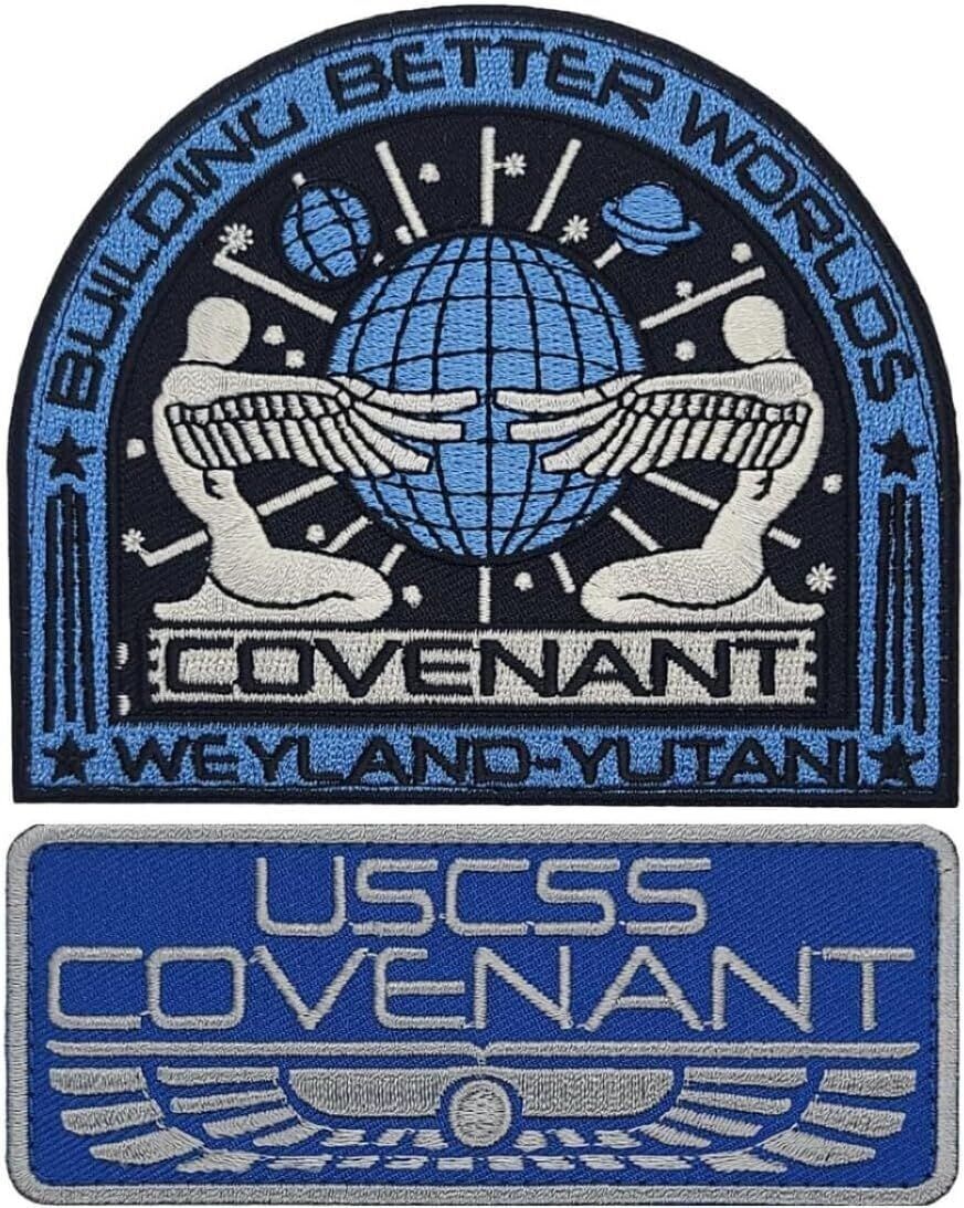 USCSS Covenant Weyland Yutani Alien Movie Crew Patch ||2PC Hook Backing  4\