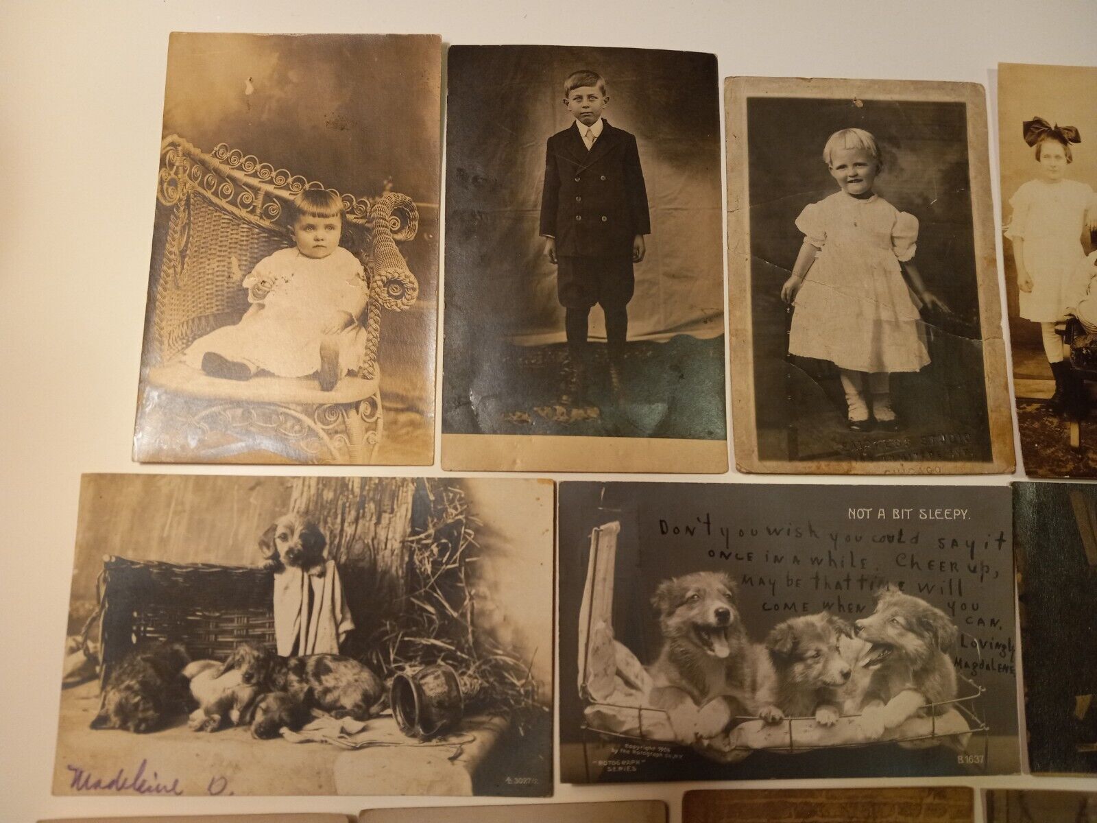 FOURTEEN Vintage Photos RPPC Real Photo Postcards