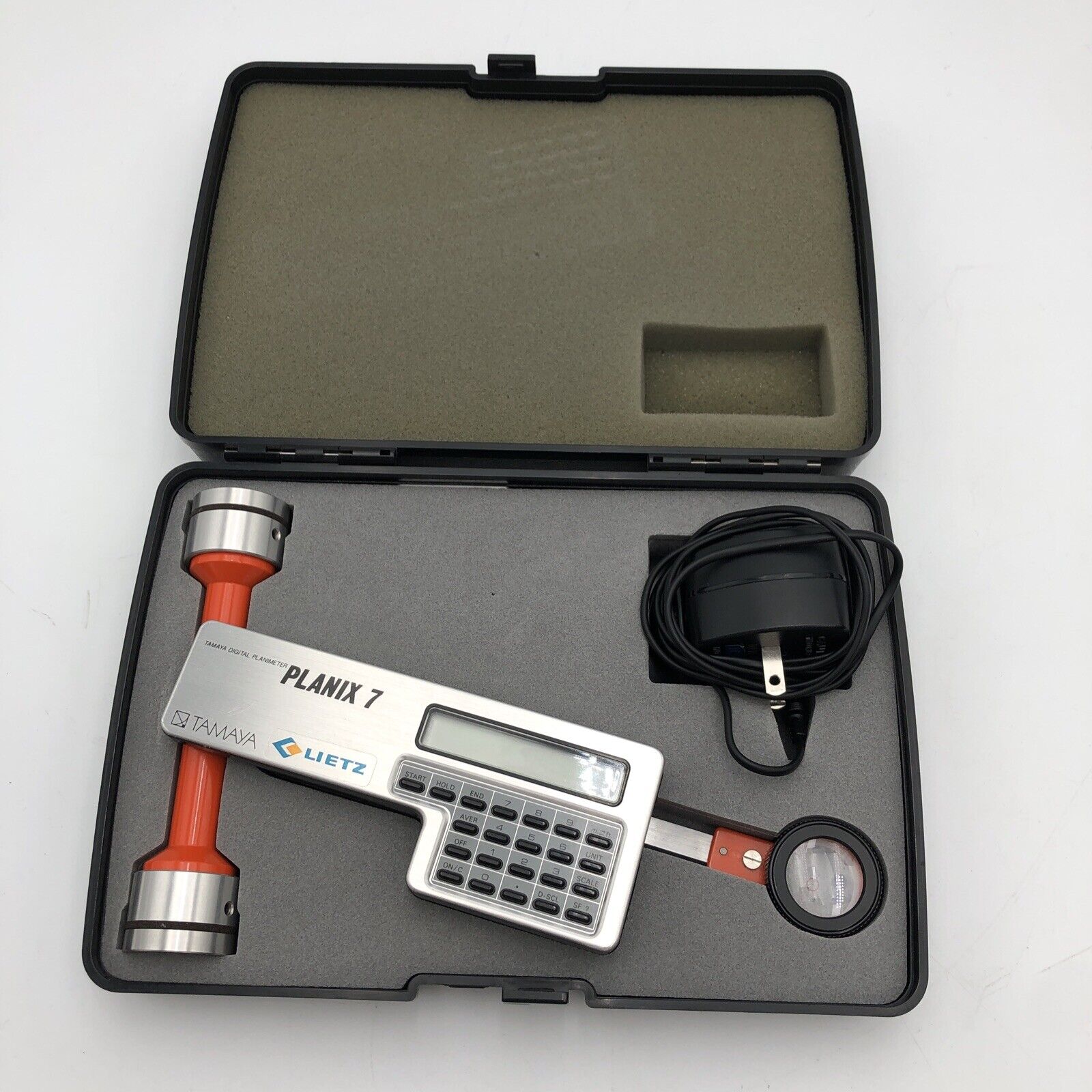 Tamaya Planix 7 Digital Planimeter  rechargeable battery W/ Carrying Case READ A