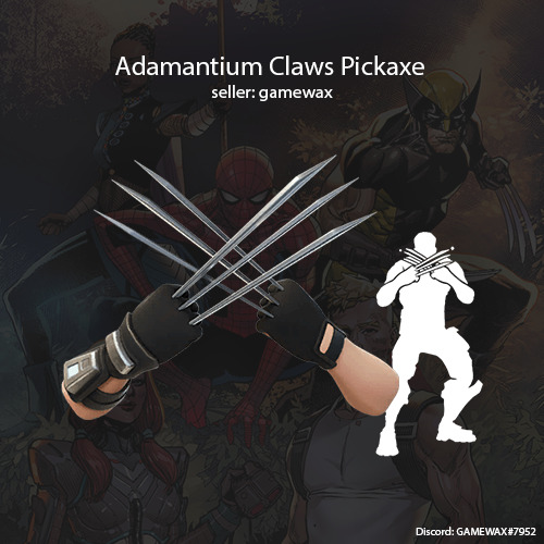⚡ INSTANT ⚡ Fortnite - Adamantium Wolverine Claws Pickaxe Key Global
