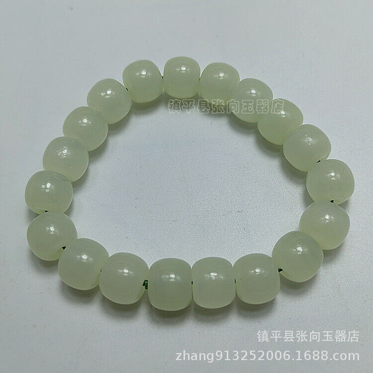 1pc Men / Women Jade Beads Bracelets Hetian Jade Bracelets Retro Jewelry Craft