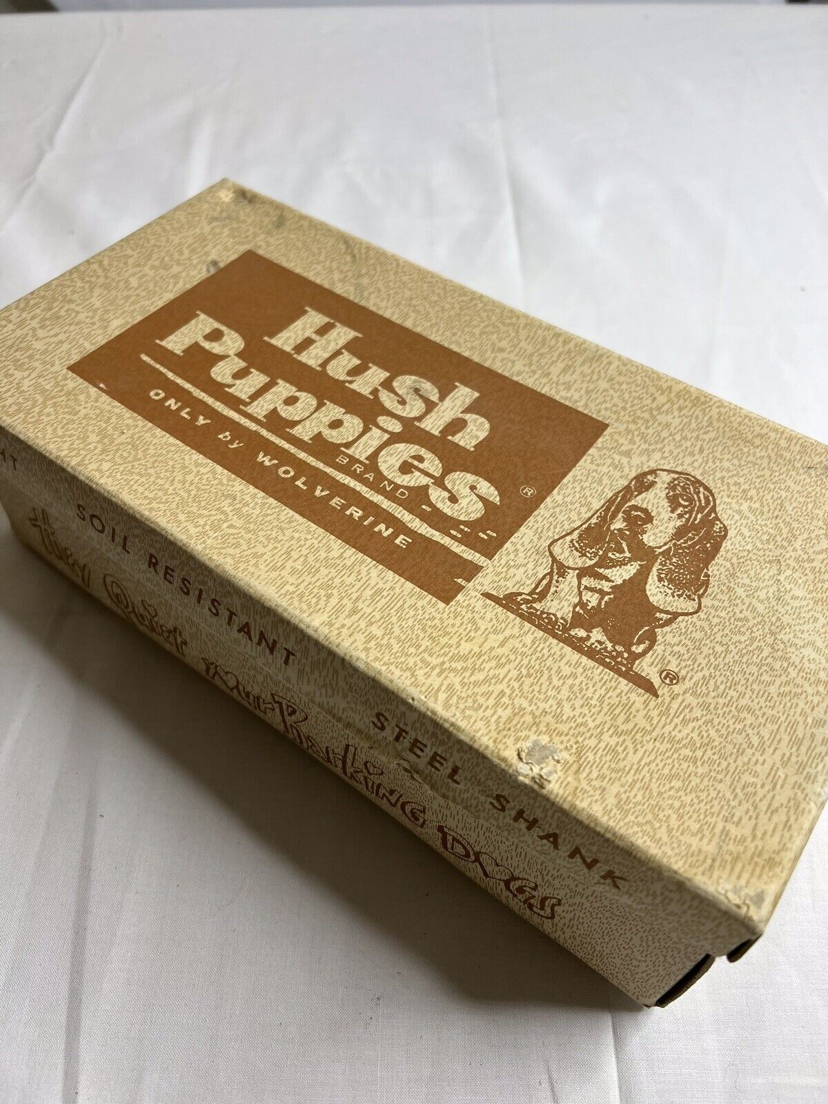 Vintage Hush Puppies Shoe Empty Box Prop Closet Decor 60's TV Show 4 x 6 x 11.5
