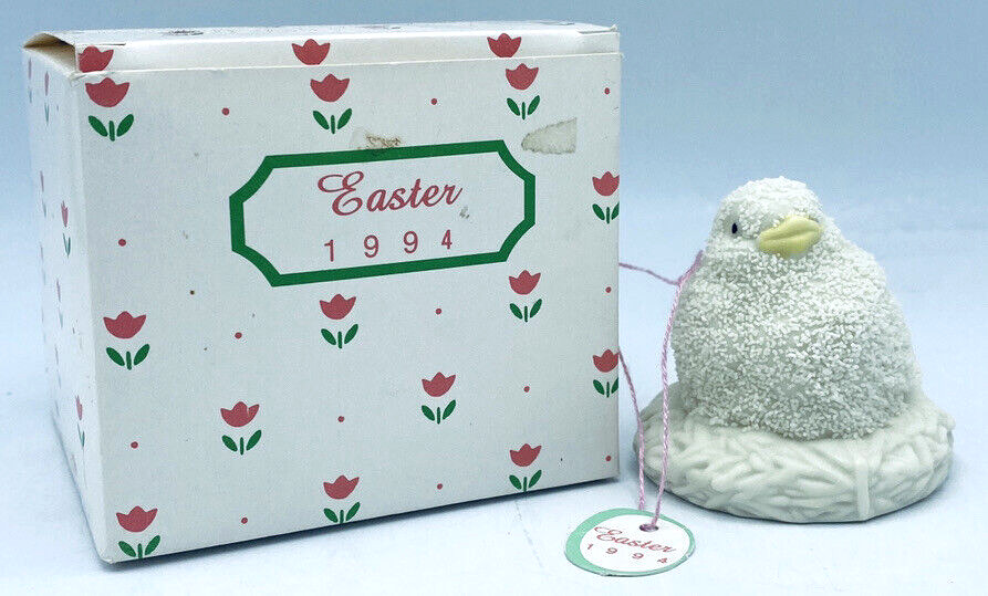 Department 56 Fledgling In Nest Annual Easter 1994 Animal #2401-5 Snowbunnies
