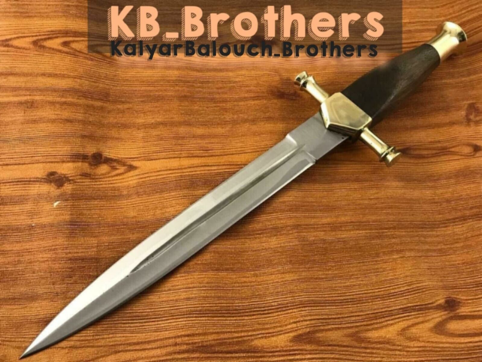 Custom Hand Forged 5160 Spring Steel Medieval Belt Dagger-Gift For Him-14-inches