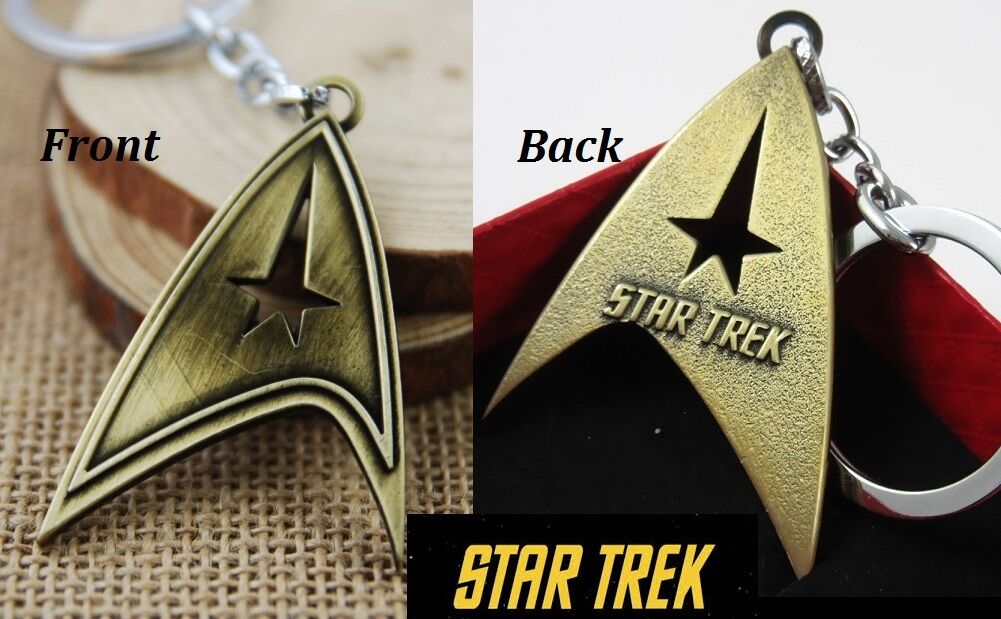 Star Trek Communicator Key chain Antique Bronze color Collectible gift decor