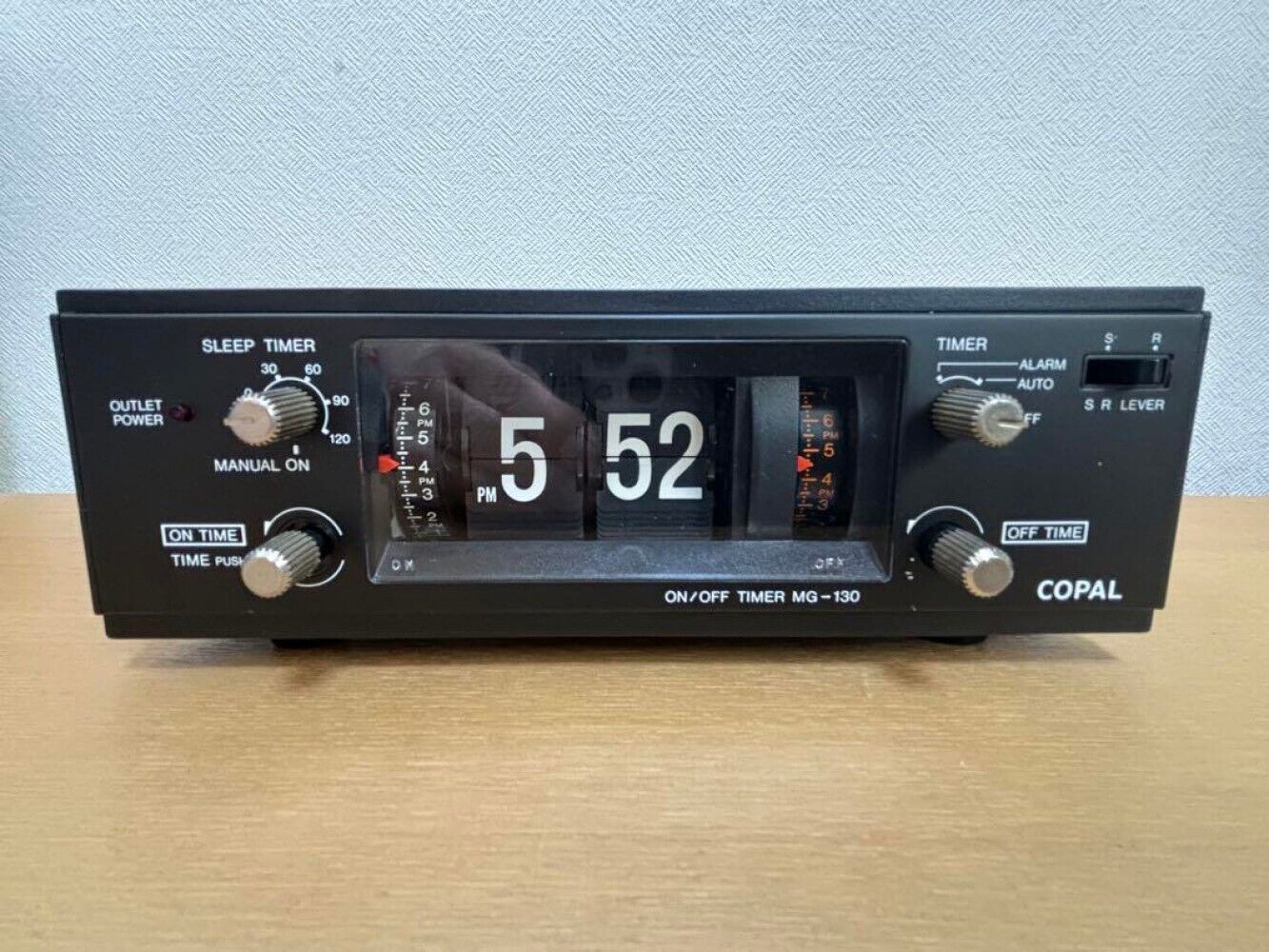 70s VINTAGE COPAL FLIP Clock MG-130 JAPAN Space Age Mid-century Rare Showa Retro