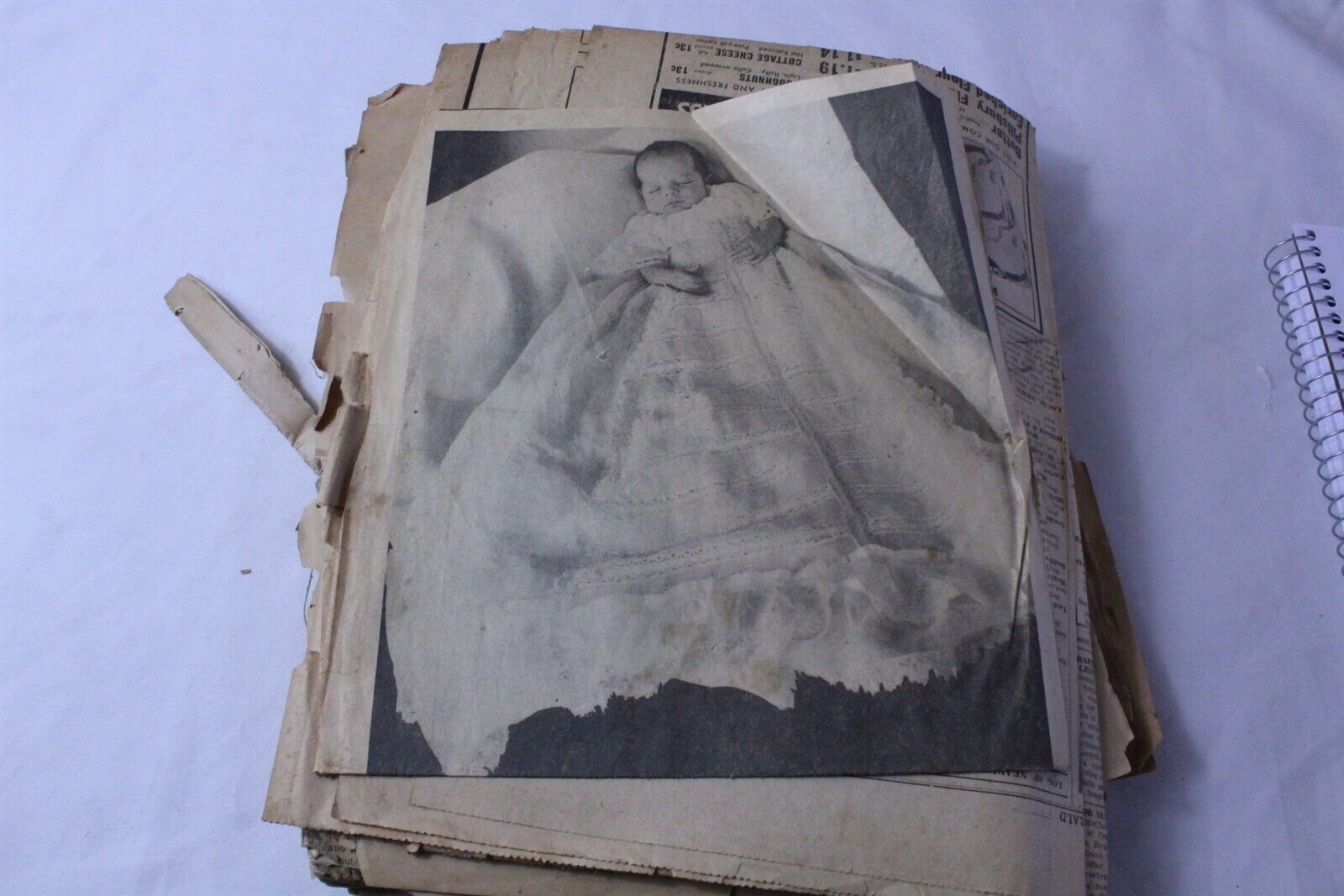  Scrap Book with Newspaper & Other Clippings Early to Mid 1890\'s - Lot A Vintage