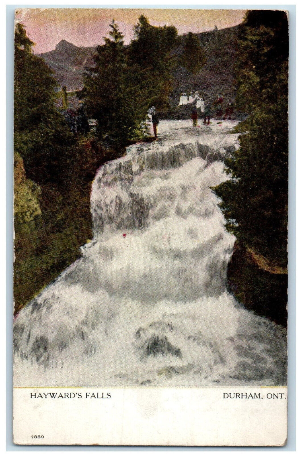1906 Hayward\'s Falls Durham Ontario Canada Antique Posted Postcard