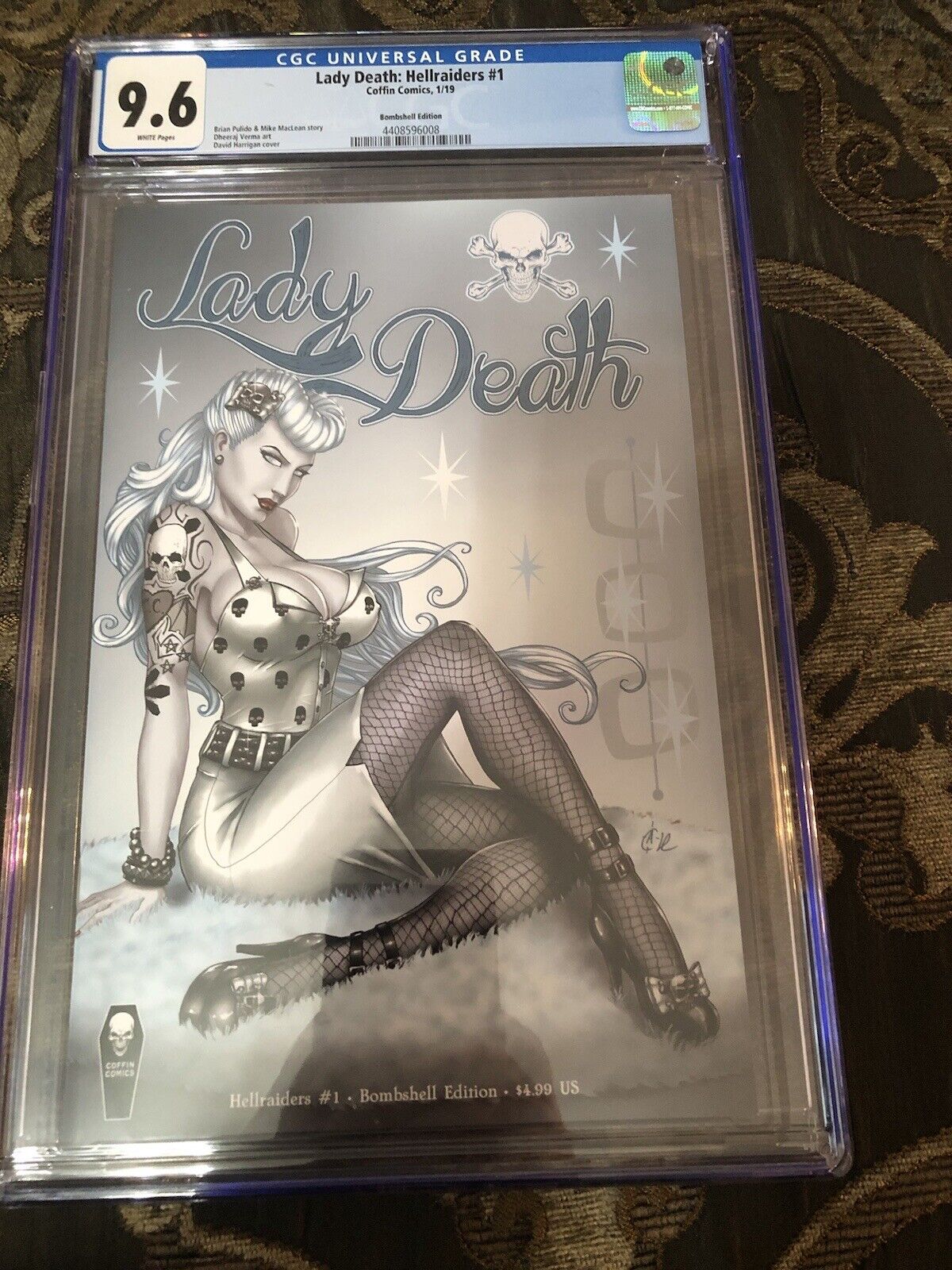 Lady Death Hellraiders: Bombshell Edition CGC 9.6. Sexy David Harrigan Cover