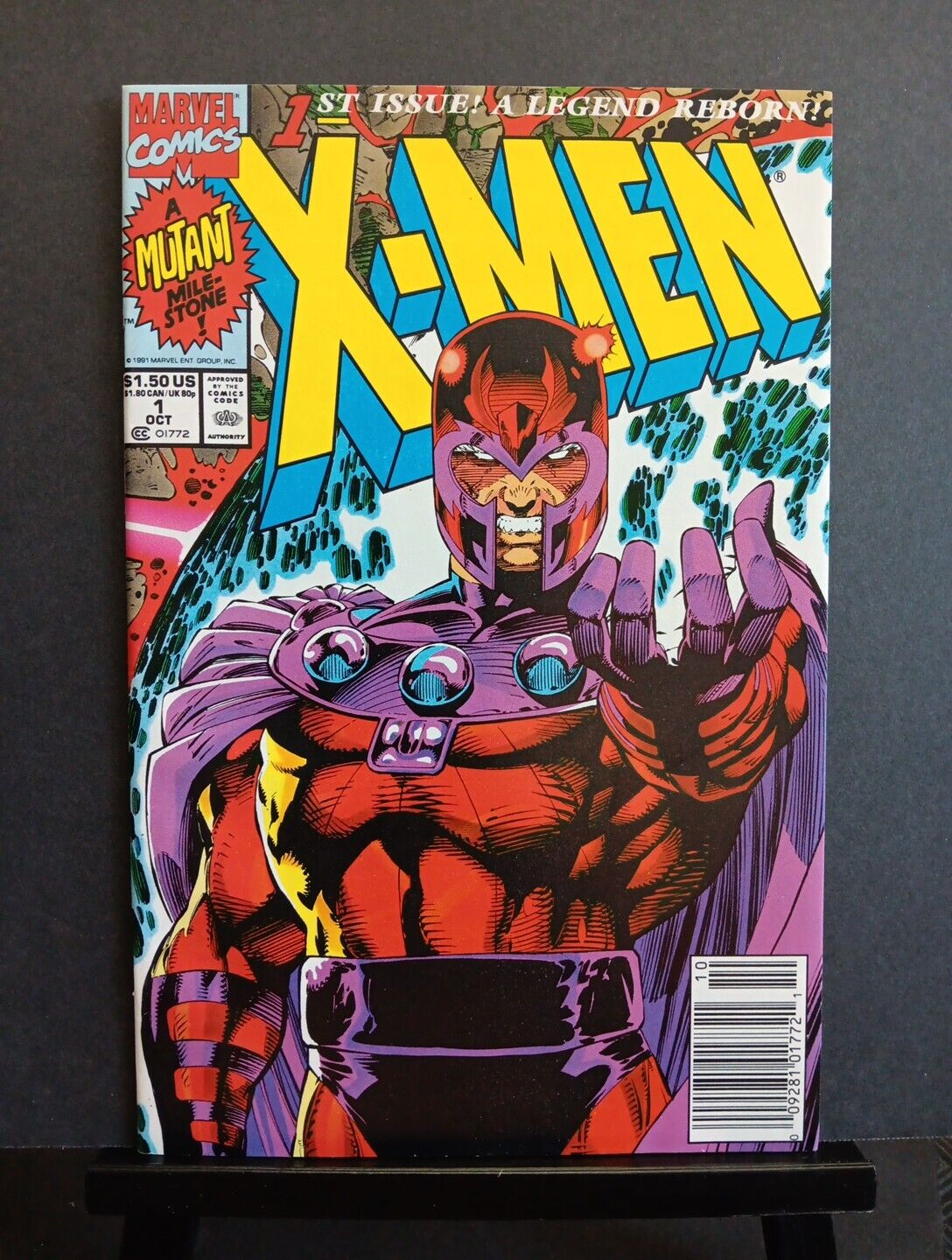 X-Men # 1 NM+/M 9.8 HIGH GRADE Magneto Cover RARE Newsstand Marvel 1991 Jim Lee