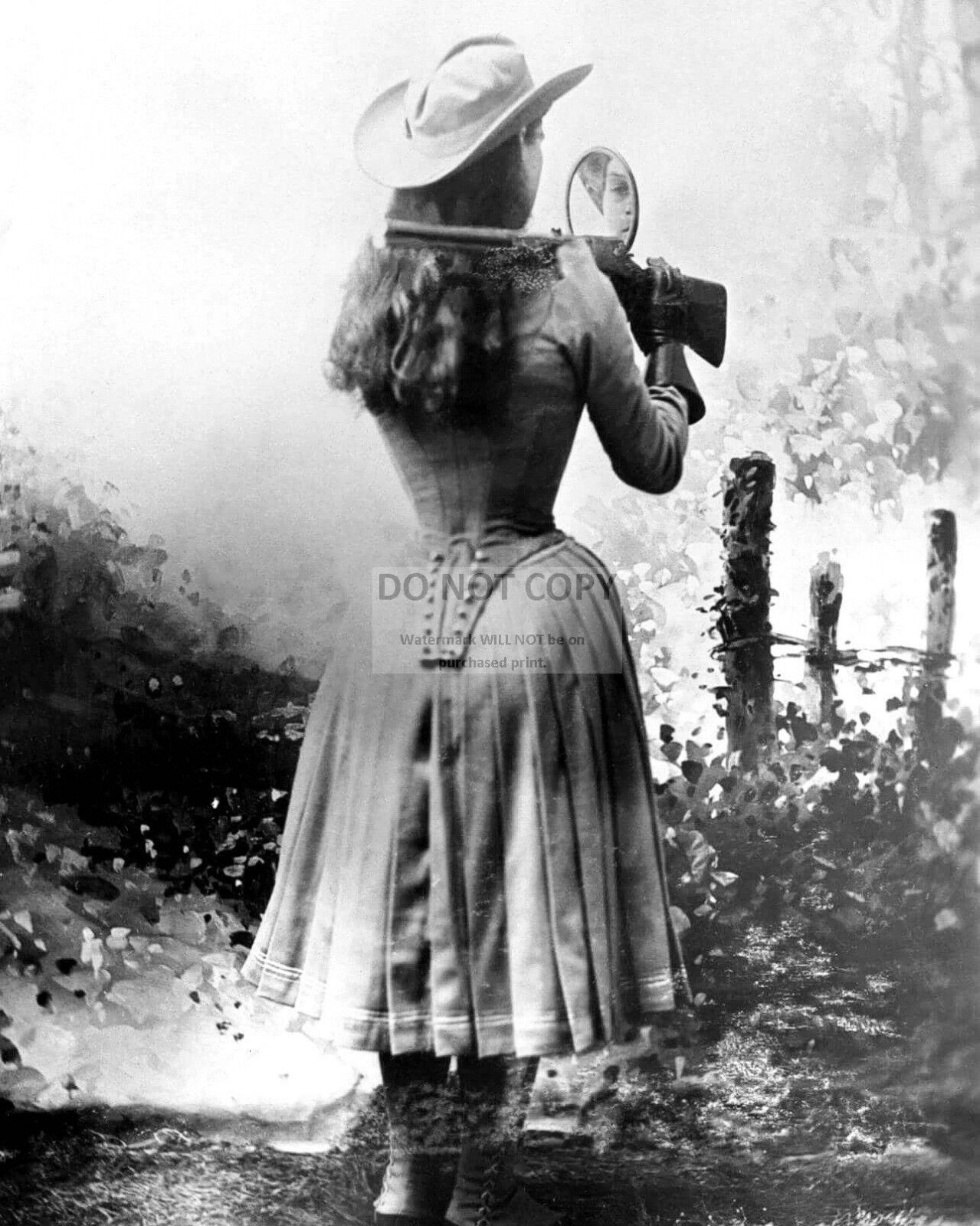 ANNIE OAKLEY AMERICAN SHARPSHOOTER EXHIBITION SHOOTER - 8X10 PHOTO (FB-576)