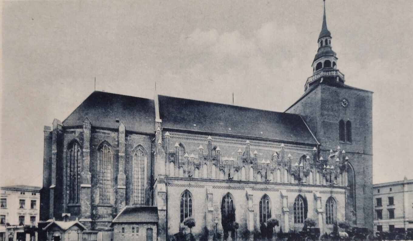 Postcard Circa Early 1900s STOLP i.P. Marienkirche Church RPPC Real Photo German