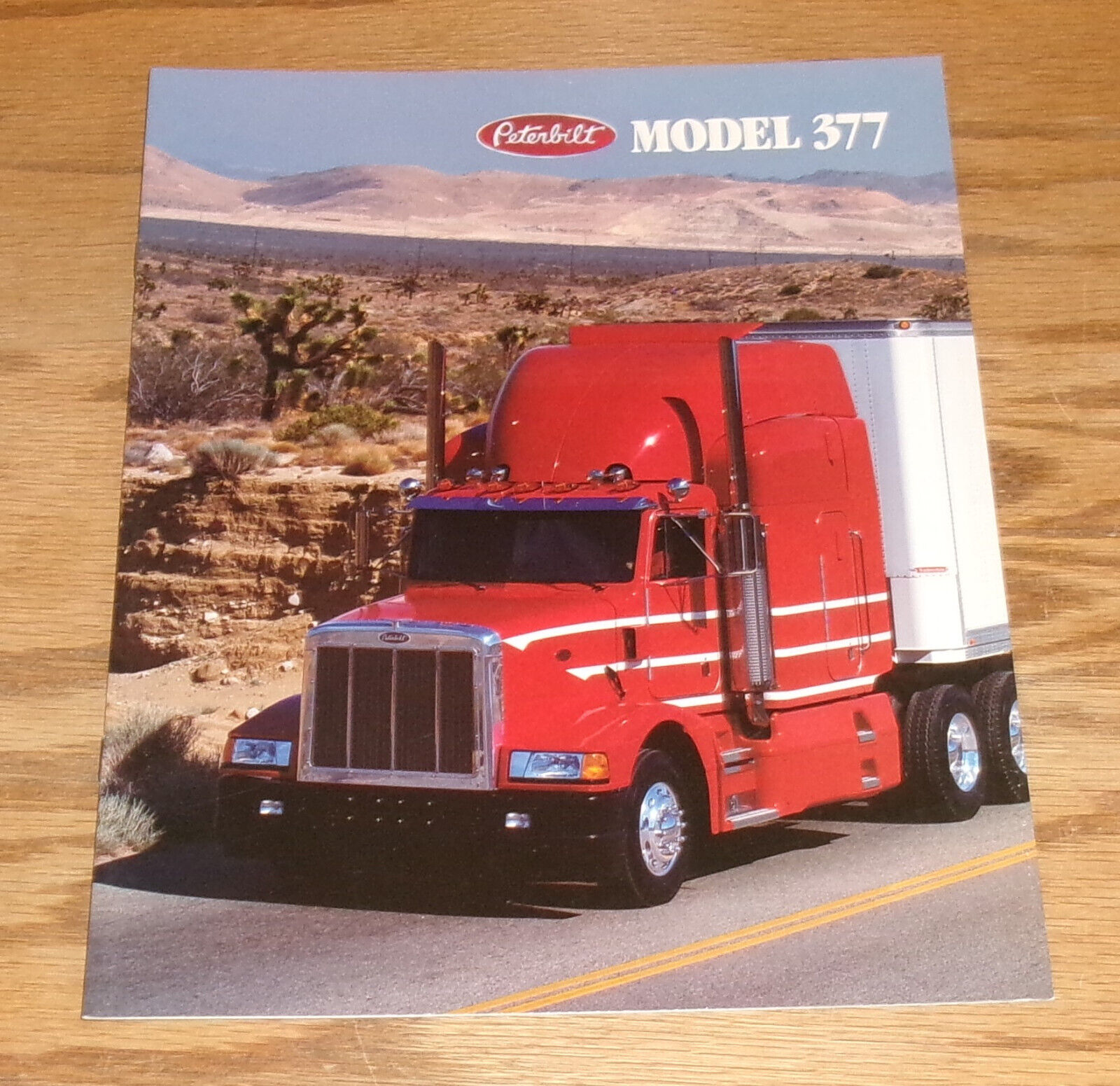 Original 1990 Peterbilt Model 377 Truck Sales Brochure 90