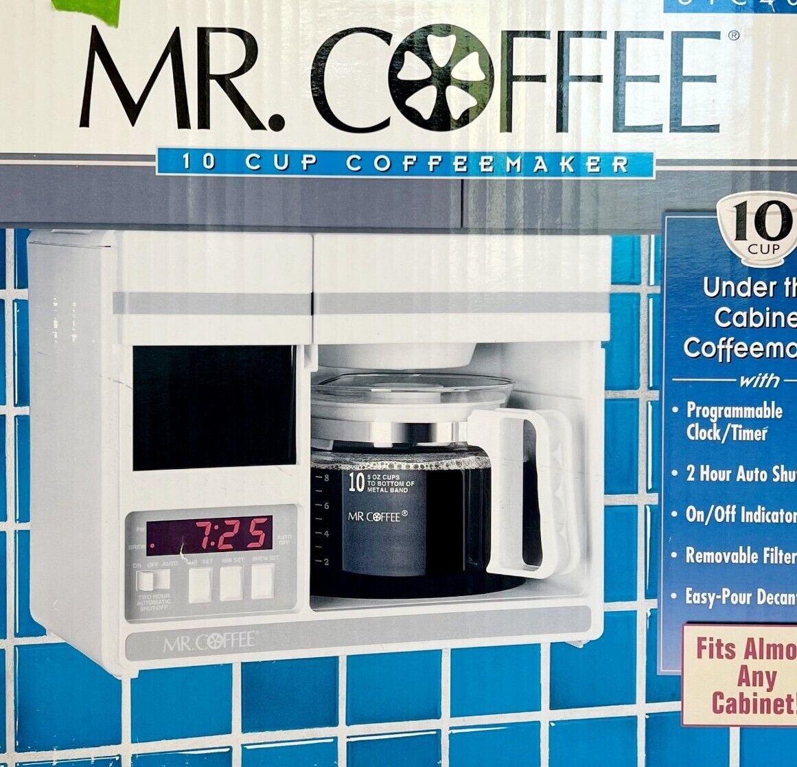 Mr Coffee New NOS Vintage Under Cabinet Coffee Maker Model UTC 403 1999 ELEC