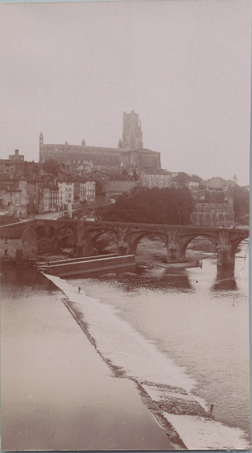 France, Albi, Pont Vieux Vintage print, vintage print, citrate print