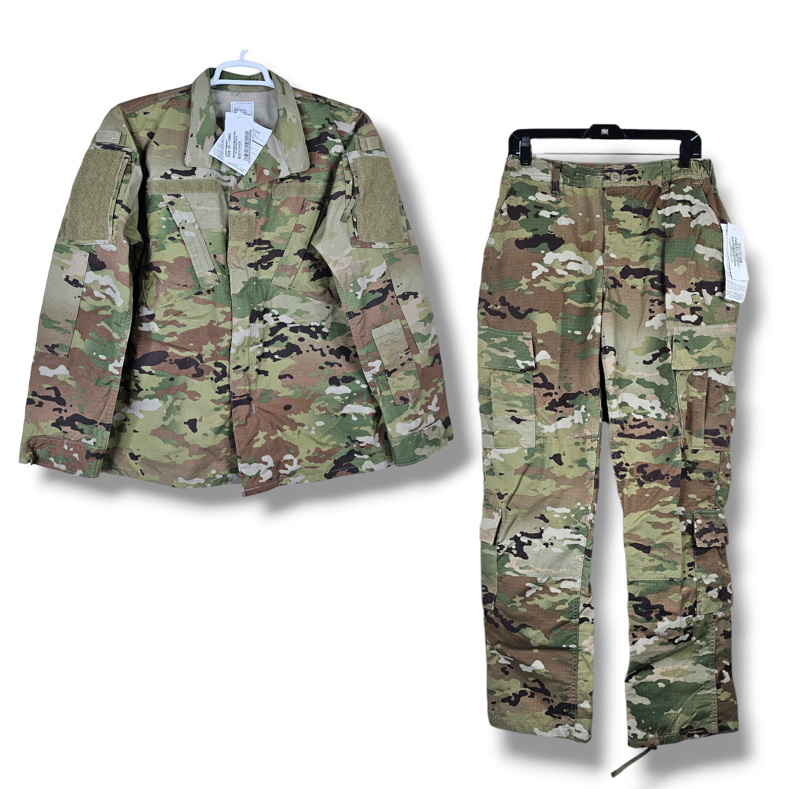 Army Combat Uniform Womens Coat 39 Long Pants 31 Long Set Camo Insect Shield New