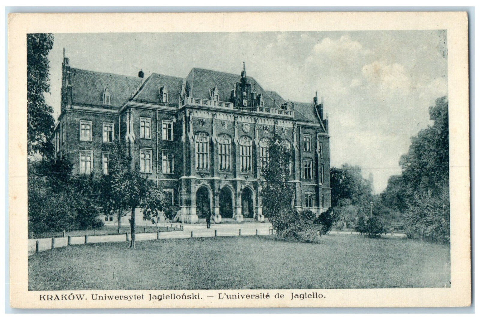 c1930\'s Jagiellonian University Krakow Poland Antique Unposted Palace