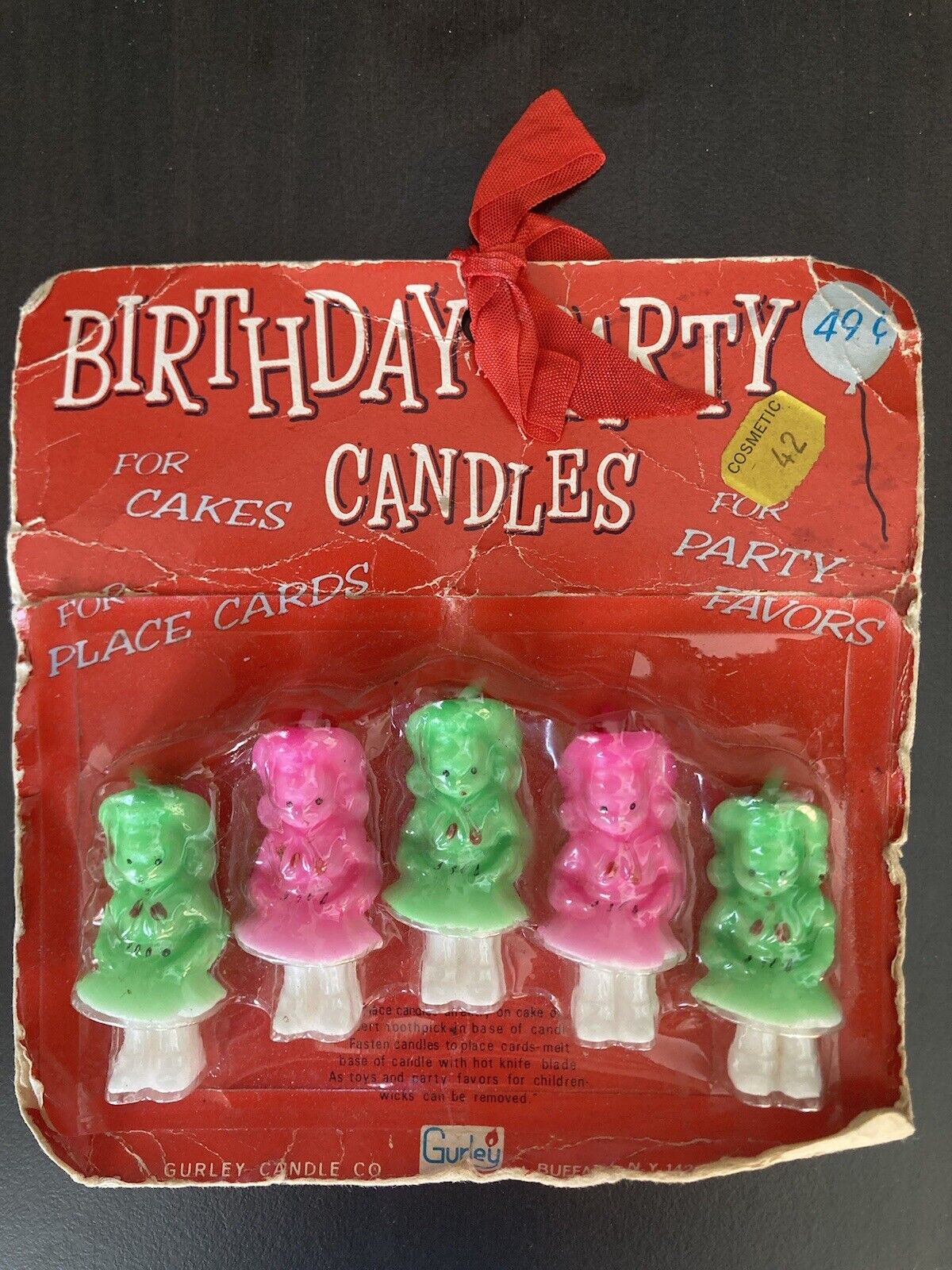 Vintage Little Cowgirl Birthday Candles