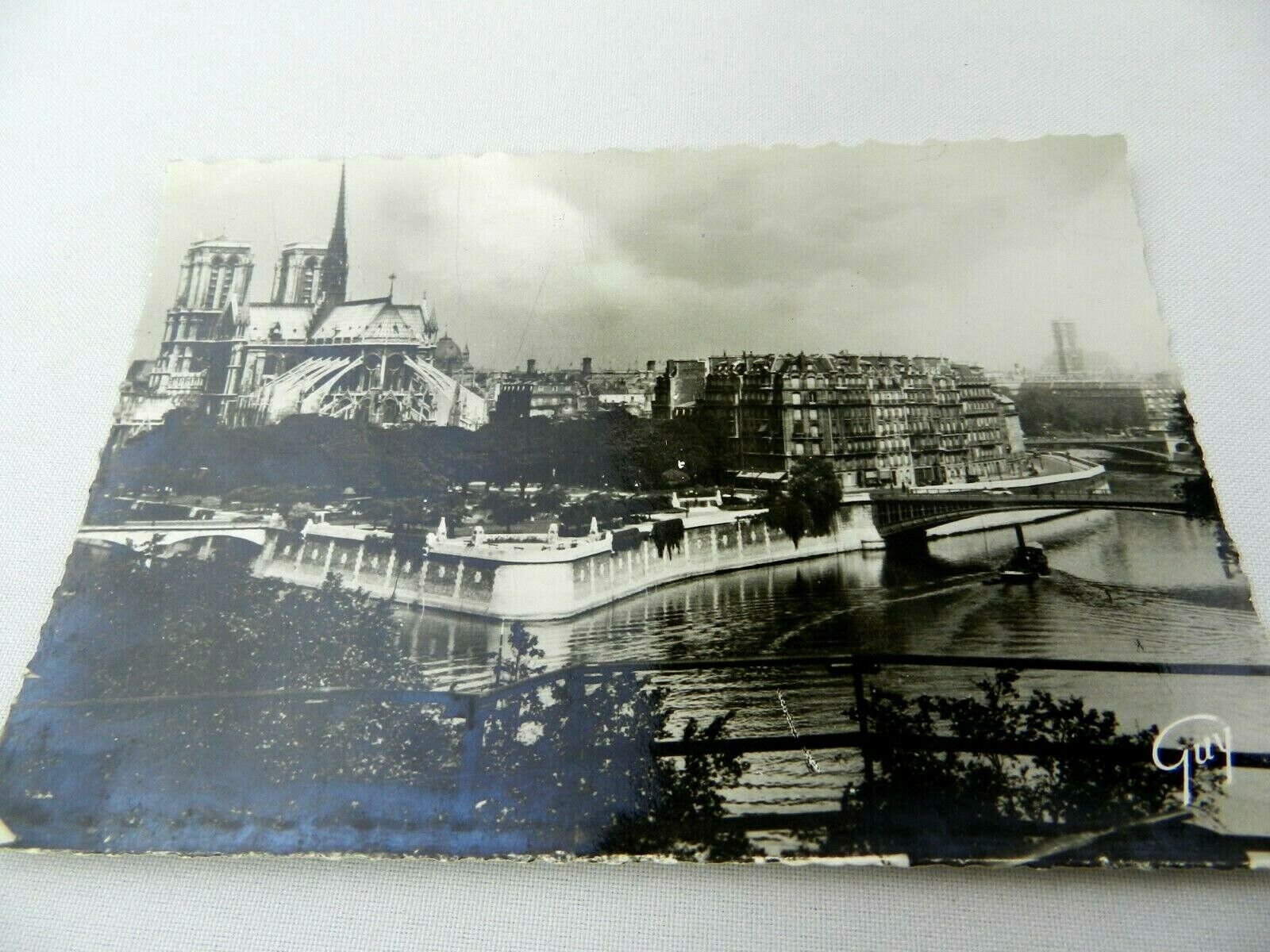 Vintage Postcard Lile de la Cite vue d\'amont Paris ET SES Merveilles France Guy