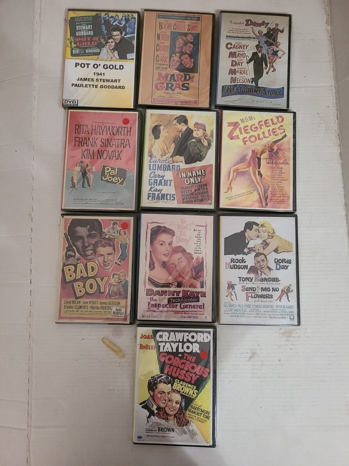 Vintage Leading Actor Movies DVDs Lot Of 10