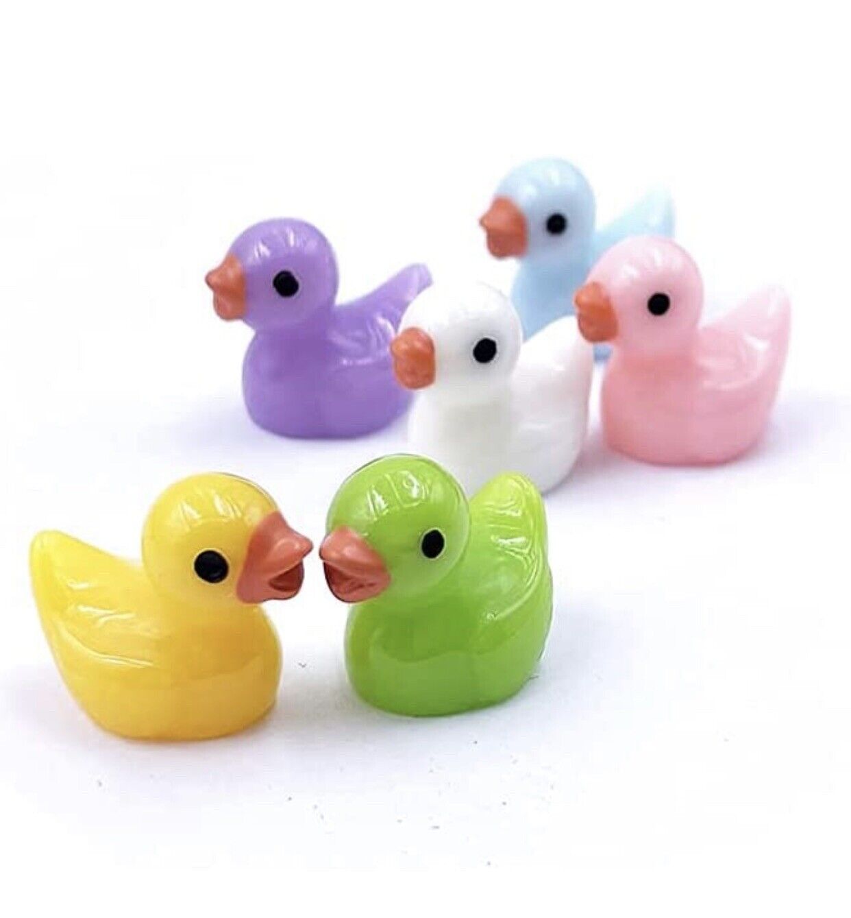 25 Pieces Mini Rubber Ducks Miniature Resin Ducks Baby NuRse Tiny  Duckies