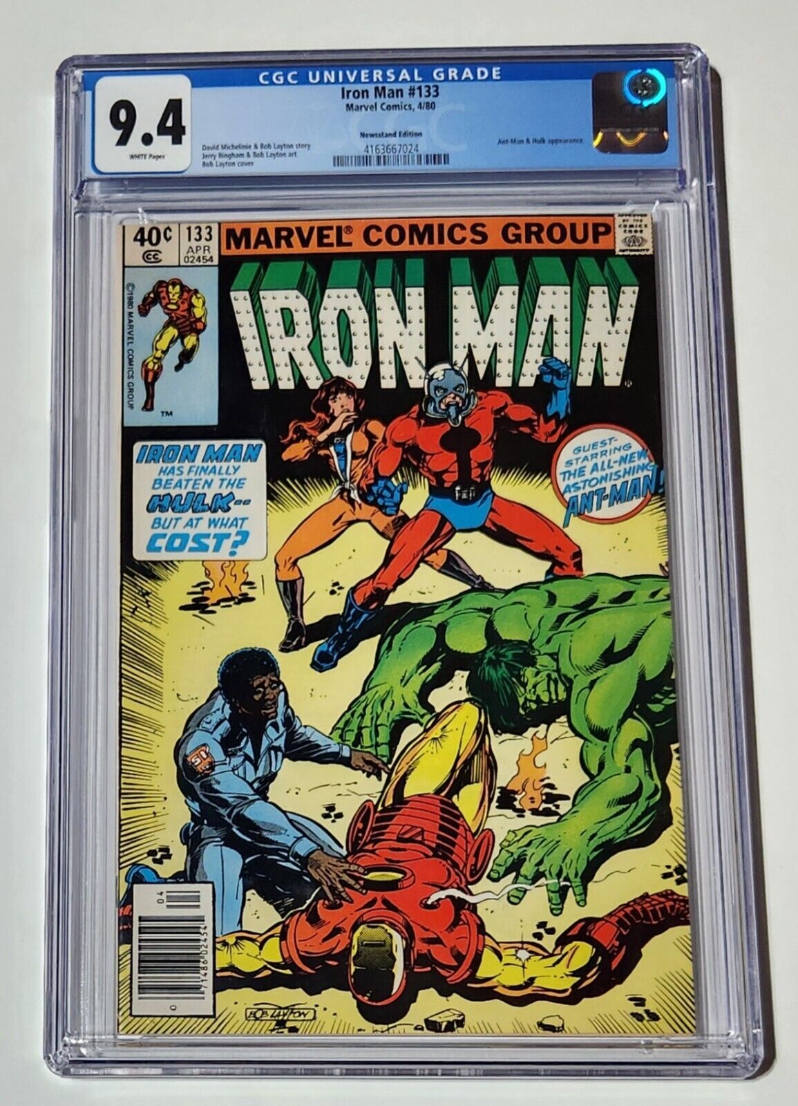 Iron Man #133, CGC 9.4, White Pages, Ant-Man saves Iron Man