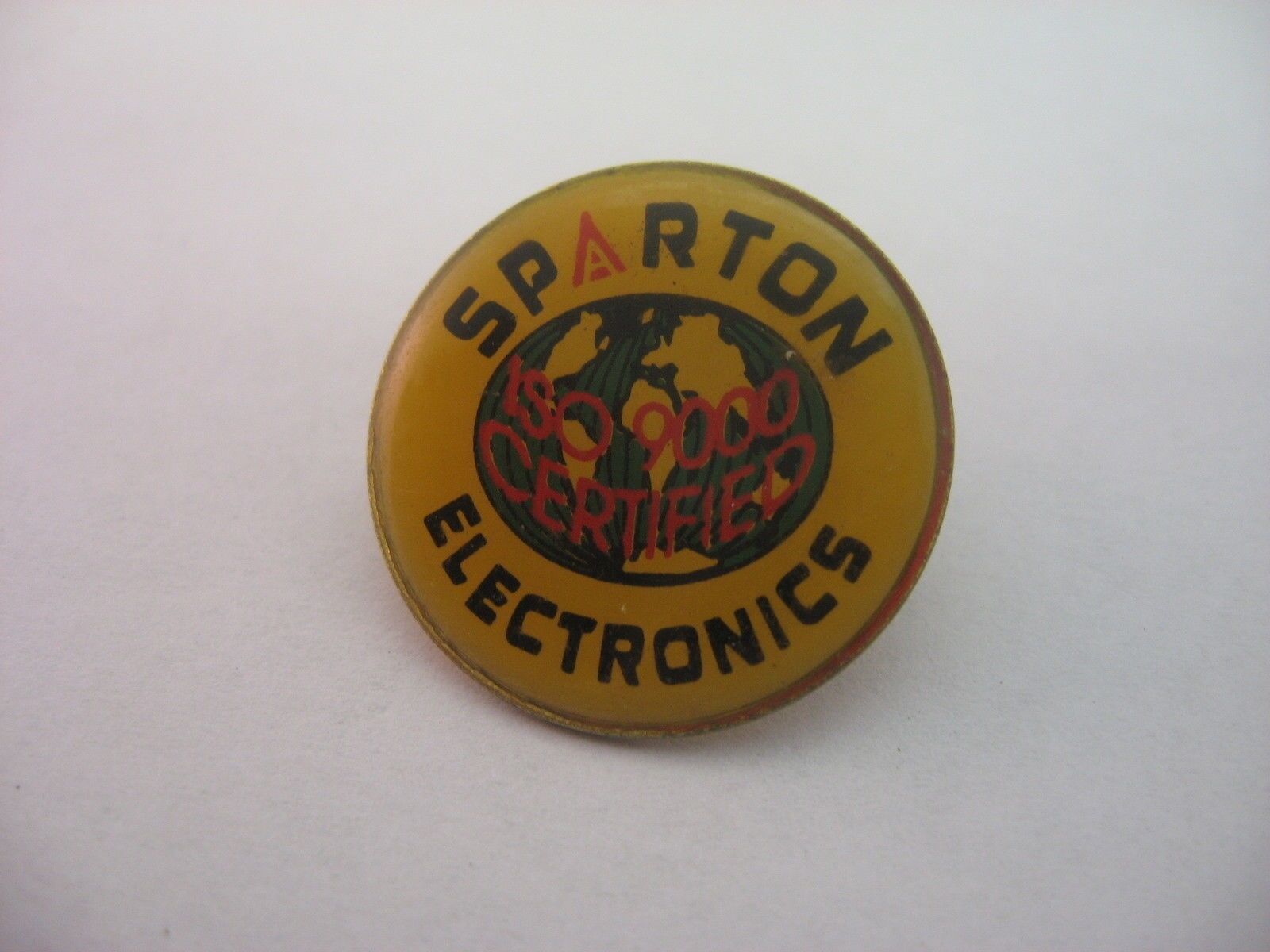 Rare Vintage SPARTON ELECTRONICS ISO 9000 Certified Pin