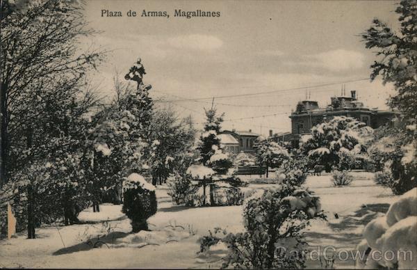 Chile Magallanes Plaza de Armas,magallanes Postcard Vintage Post Card