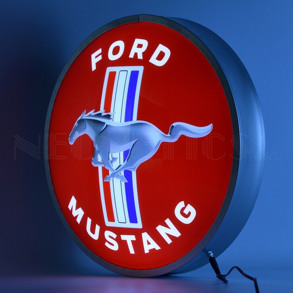 Ford Mustang Backlit Led Banner OLP Sign Neon Light Sign 15\
