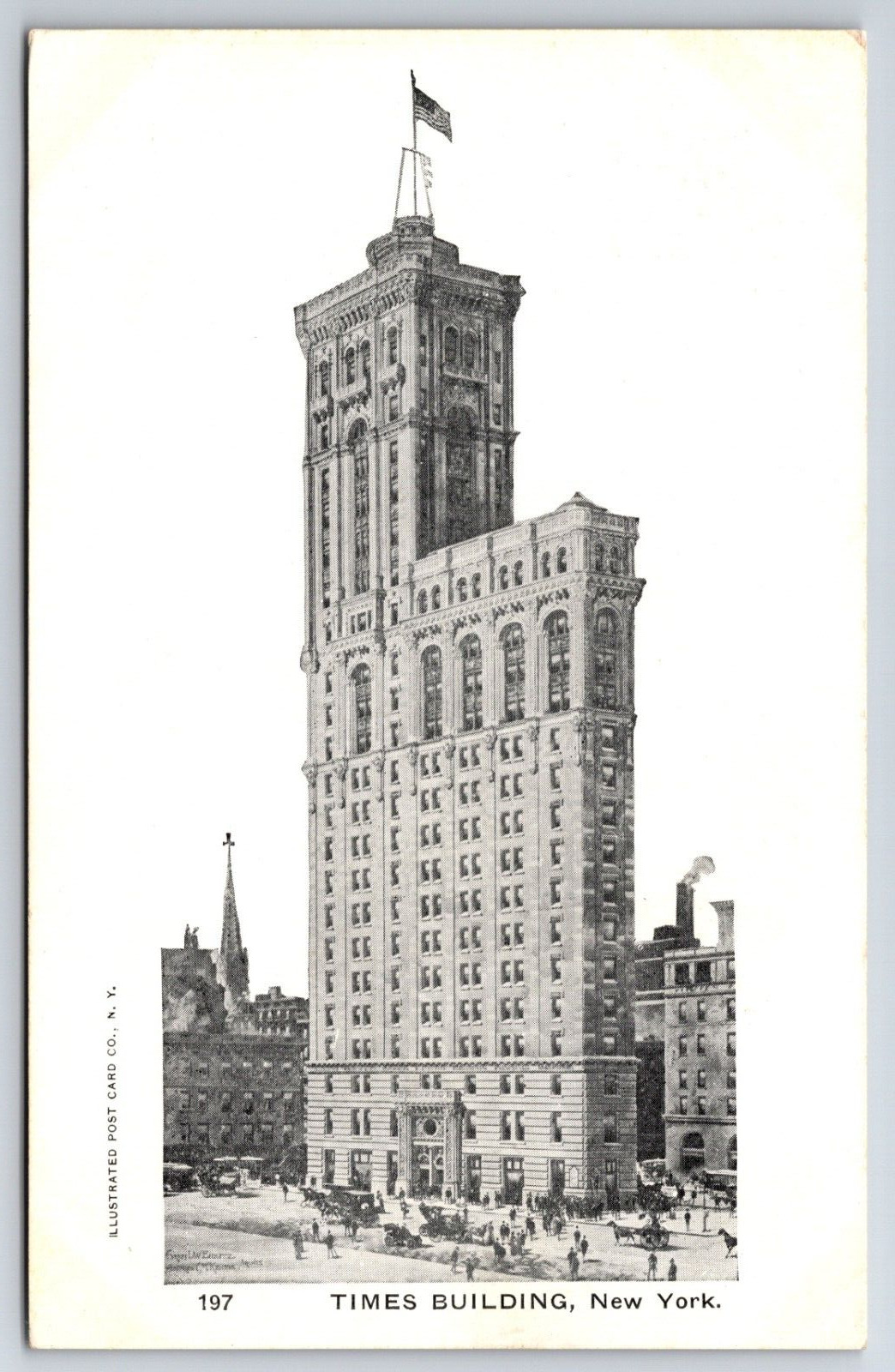 Times Building New York NY c1900\'s Illustrated Postcard Co.