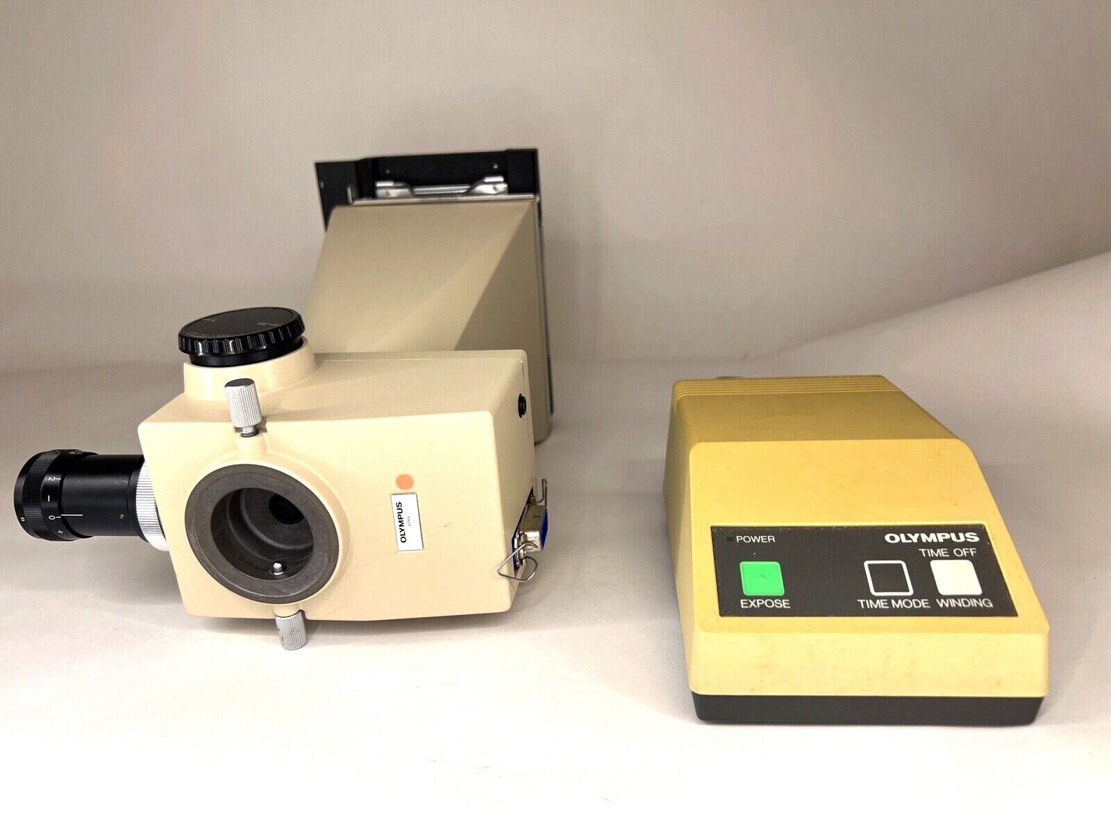 Vintage Olympus PM-10AK Microscope Camera w/ Power Supply 