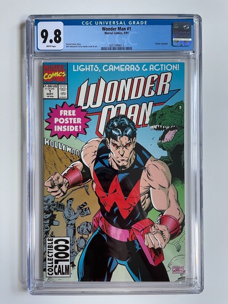 Wonder Man #1 CGC 9.8 | Marvel | 1991 | Poster Incl. | 1st Ongoing Solo Series