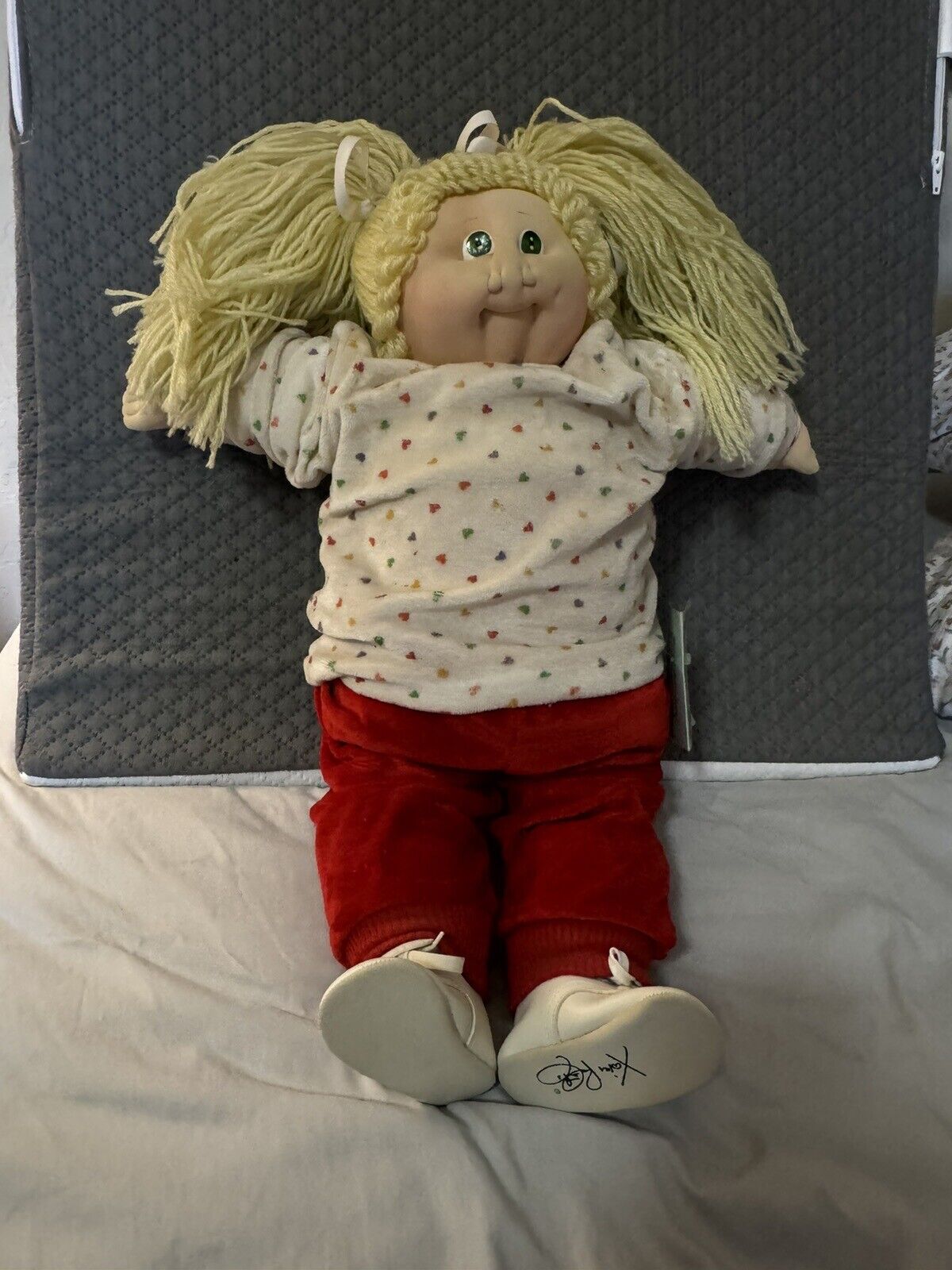 The Little People Soft Sculpture Cabbage Patch 1984 with papers and tag.