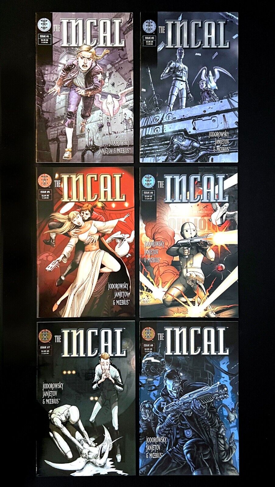 THE INCAL #1, 3, 5, 6, 7, 8 Lot By Jodorowsky, Janjetov, Moebius Humanoids 2001