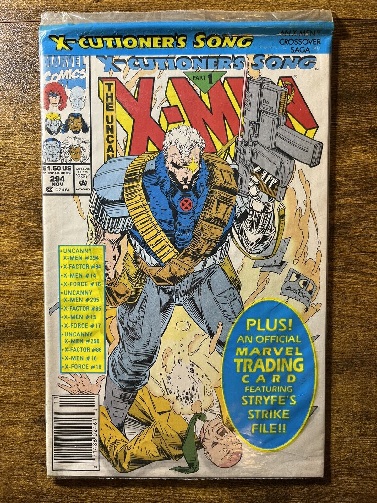 UNCANNY X-MEN 294 NEWSSTAND 1ST APP OF DEATH POLYBAGGED MARVEL COMICS 1992