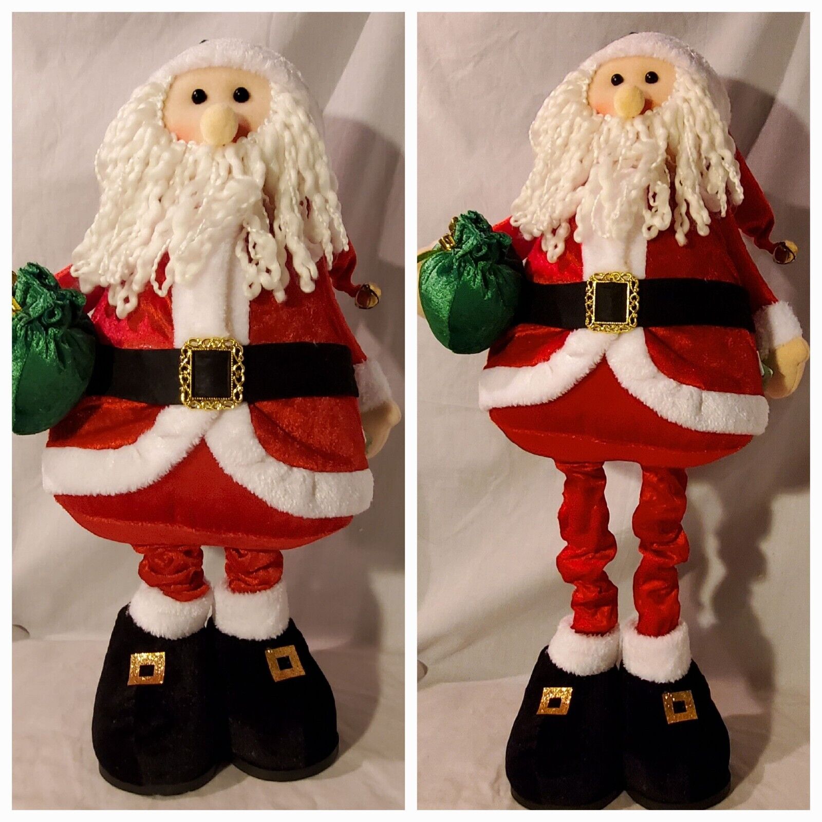 Santa Claus Door Greeter Plush Stretch Legs Standing