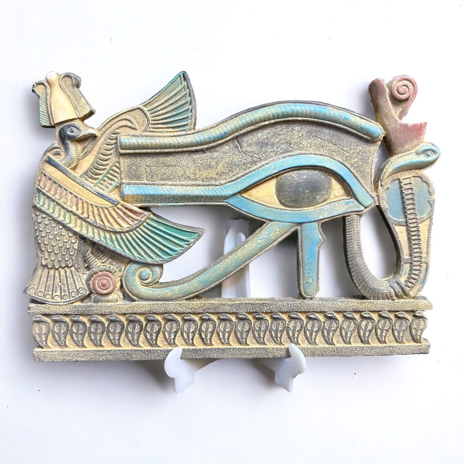 Egyptian Antique A hanging plaque in the shape of the eye of King Horus Amazing