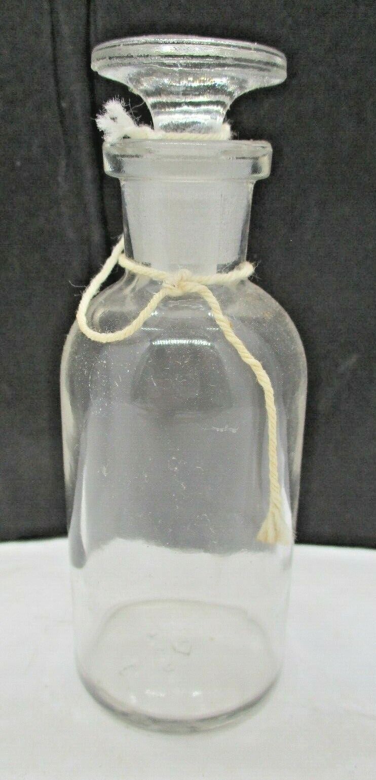Vintage NOS Kimax Clear Glass Apothecary Jar