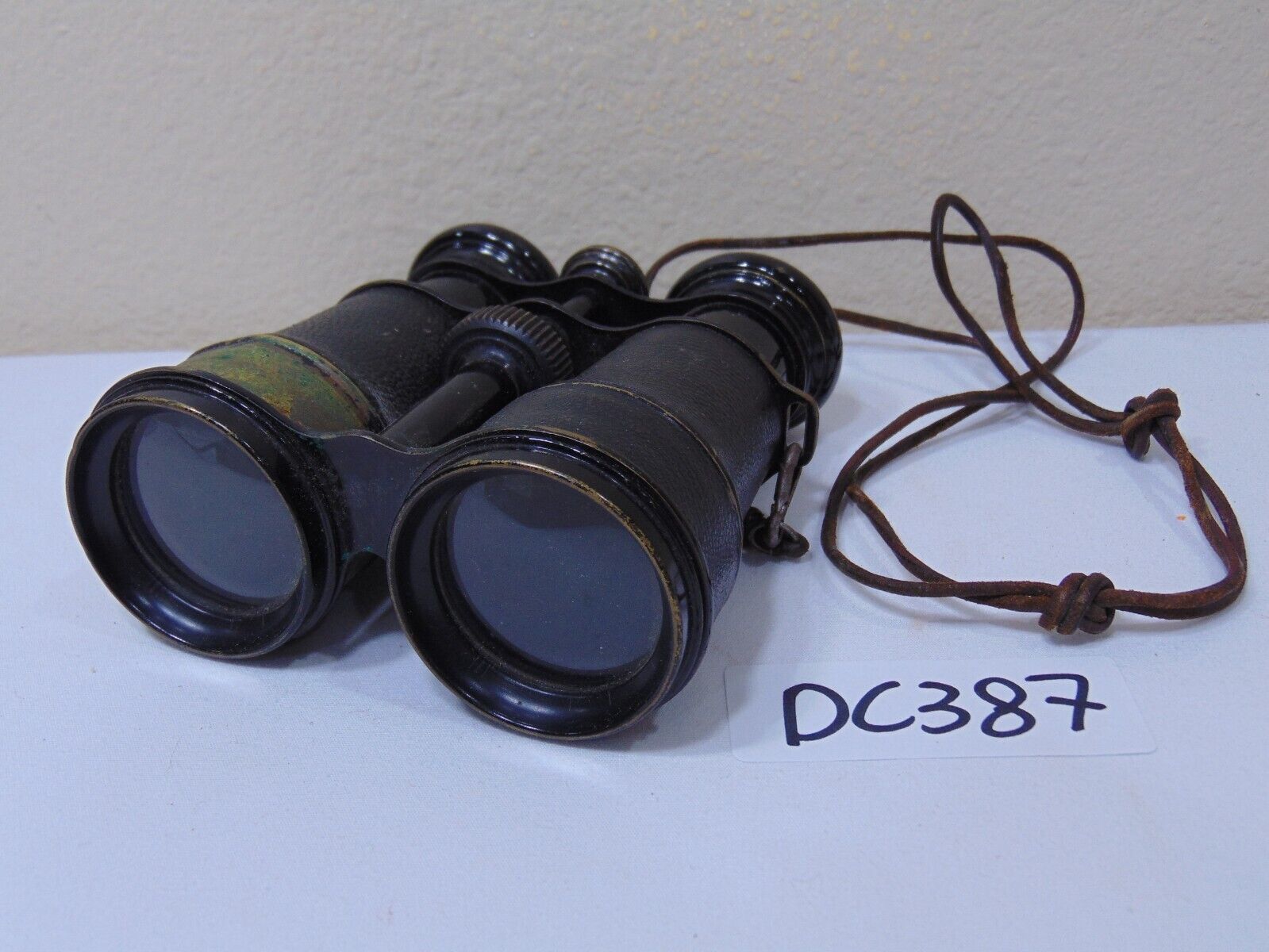 WWI CHAMPOUX PARIS TRENCH BINOCULARS WITH FIELD COMPASS MUSEUM RELIC VINTAGE