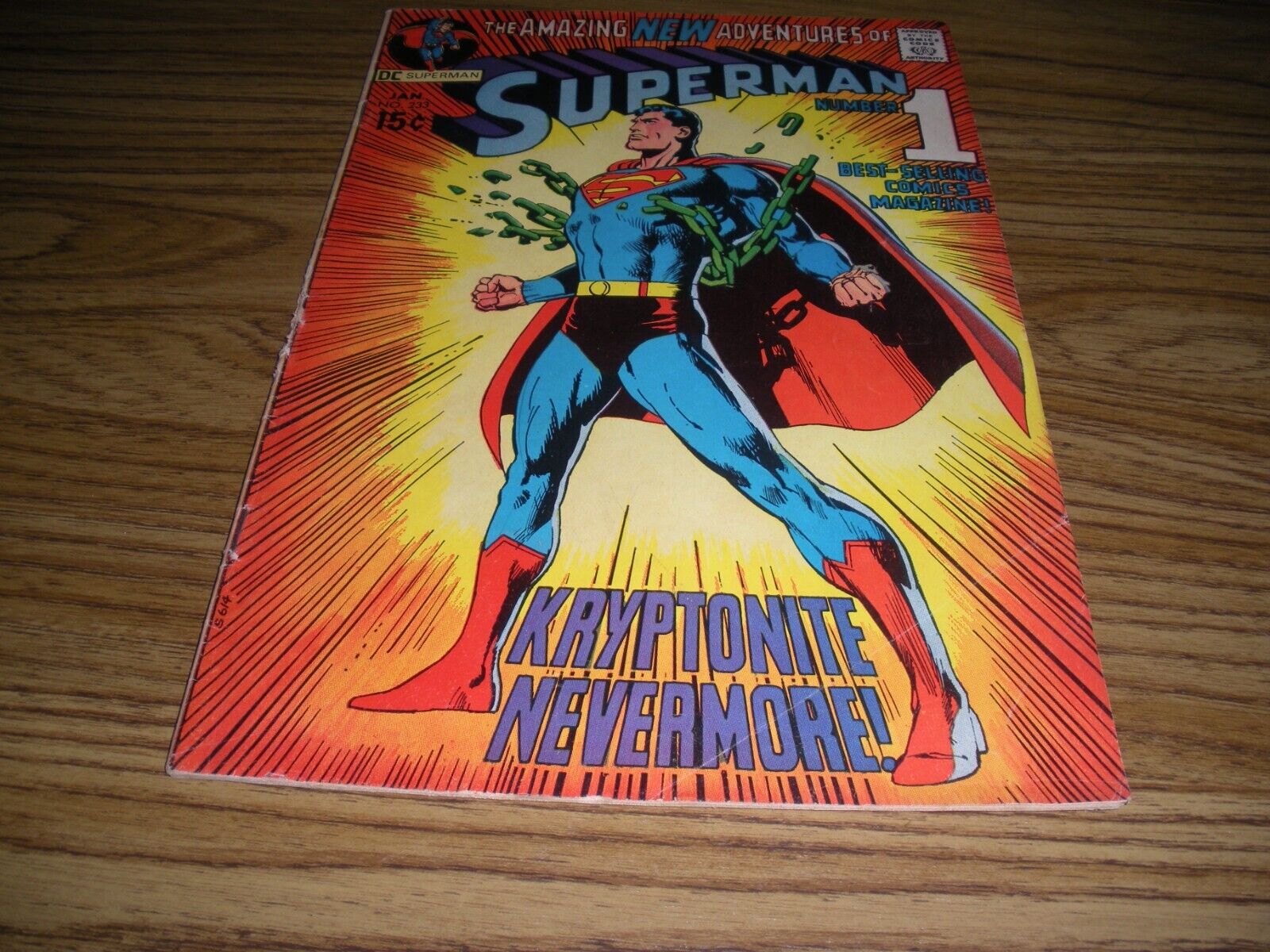 SUPERMAN BRONZE AGE THE AMAZING NEW ADVENTURES OF SUPERMAN #1 JAN.1971 #233 VG