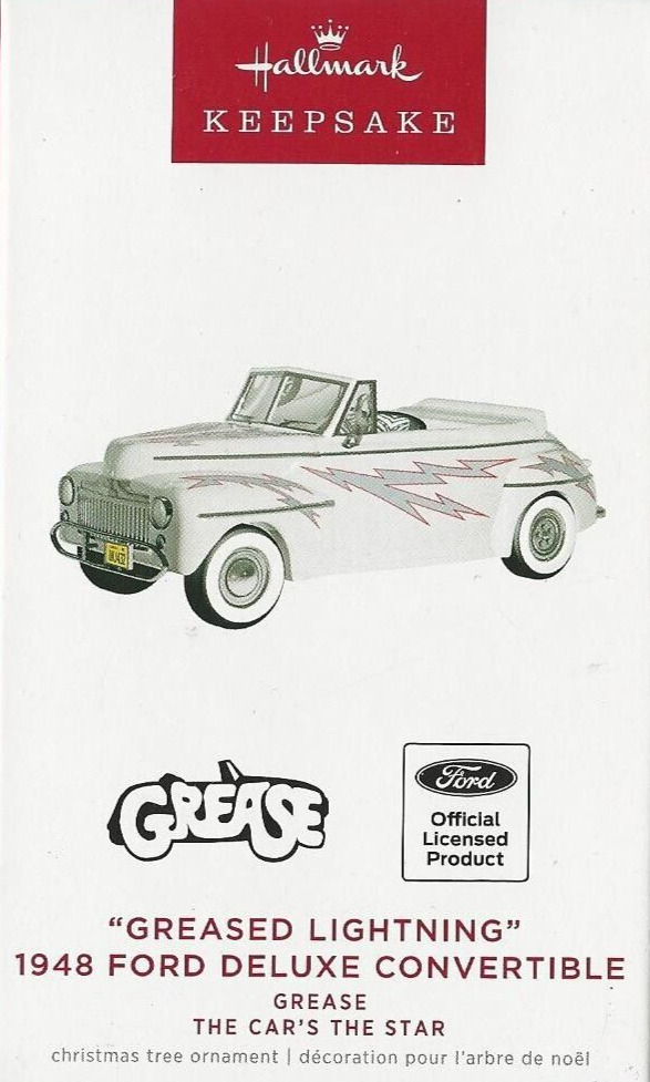 Hallmark 2022 Greased Lightning 1948 Ford Deluxe Convertible The Car\'s the Star