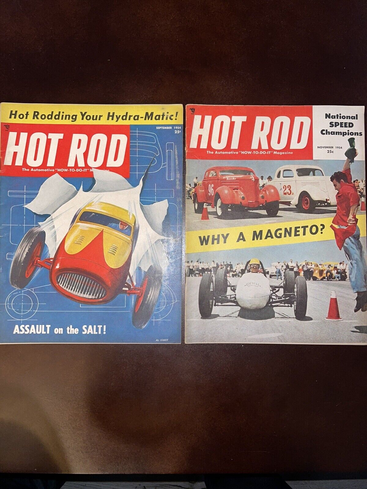 Hot Rod Magazine 1950's Lot Of 2. September And November 1954 Issues.