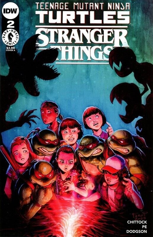 Teenage Mutant Ninja Turtles x Stranger Things (2023) #2 VF/NM. Stock Image