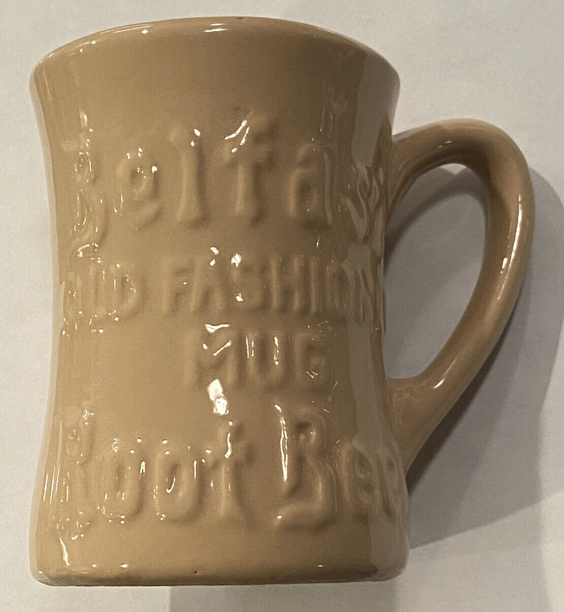 Vintage Tan TEPCO 3D Belfast Old Fashioned Mug Rootbeer Coffee Mug MINTY RARE
