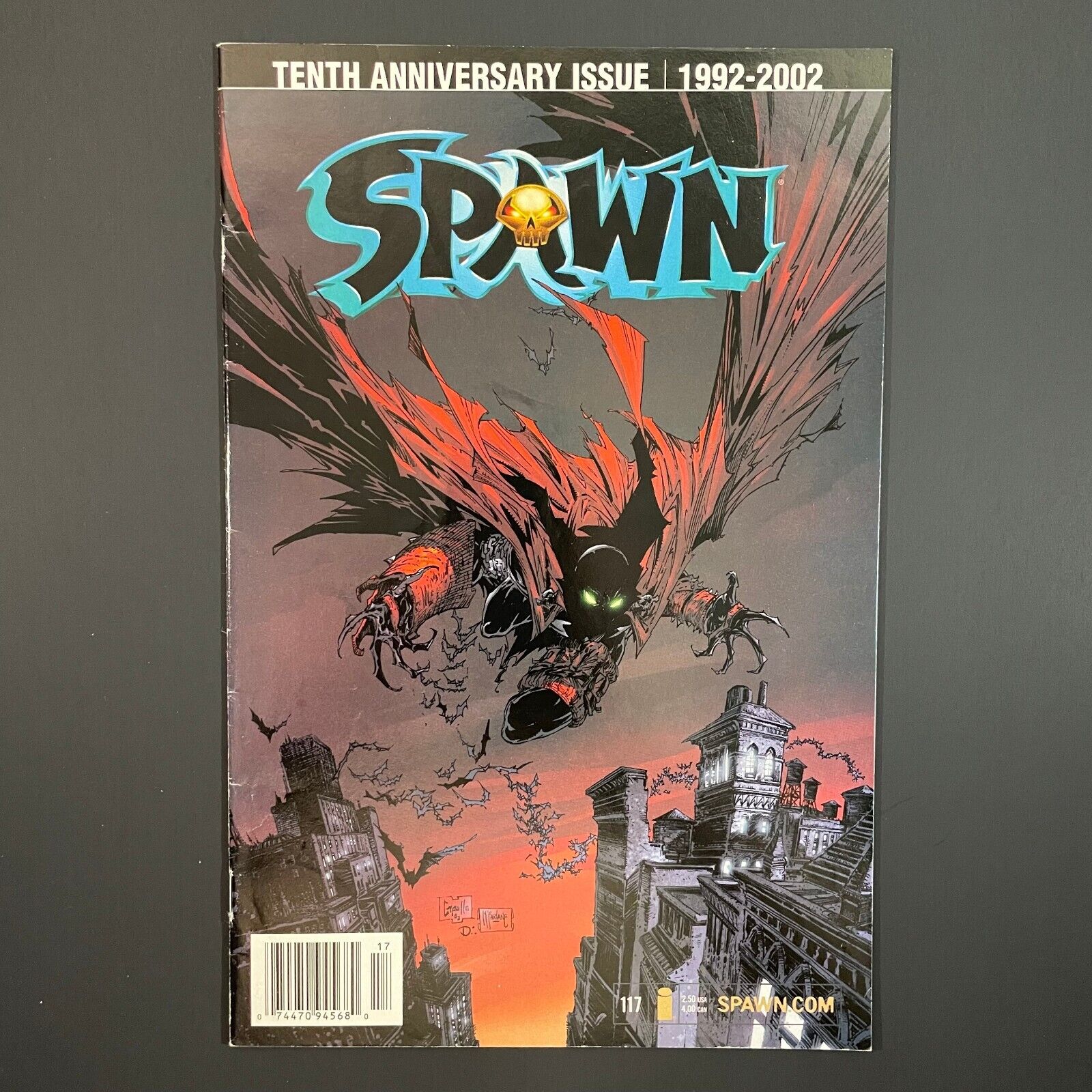 Spawn 117 NEWSSTAND Image 2002 Greg Capullo cover Todd McFarlane comic book
