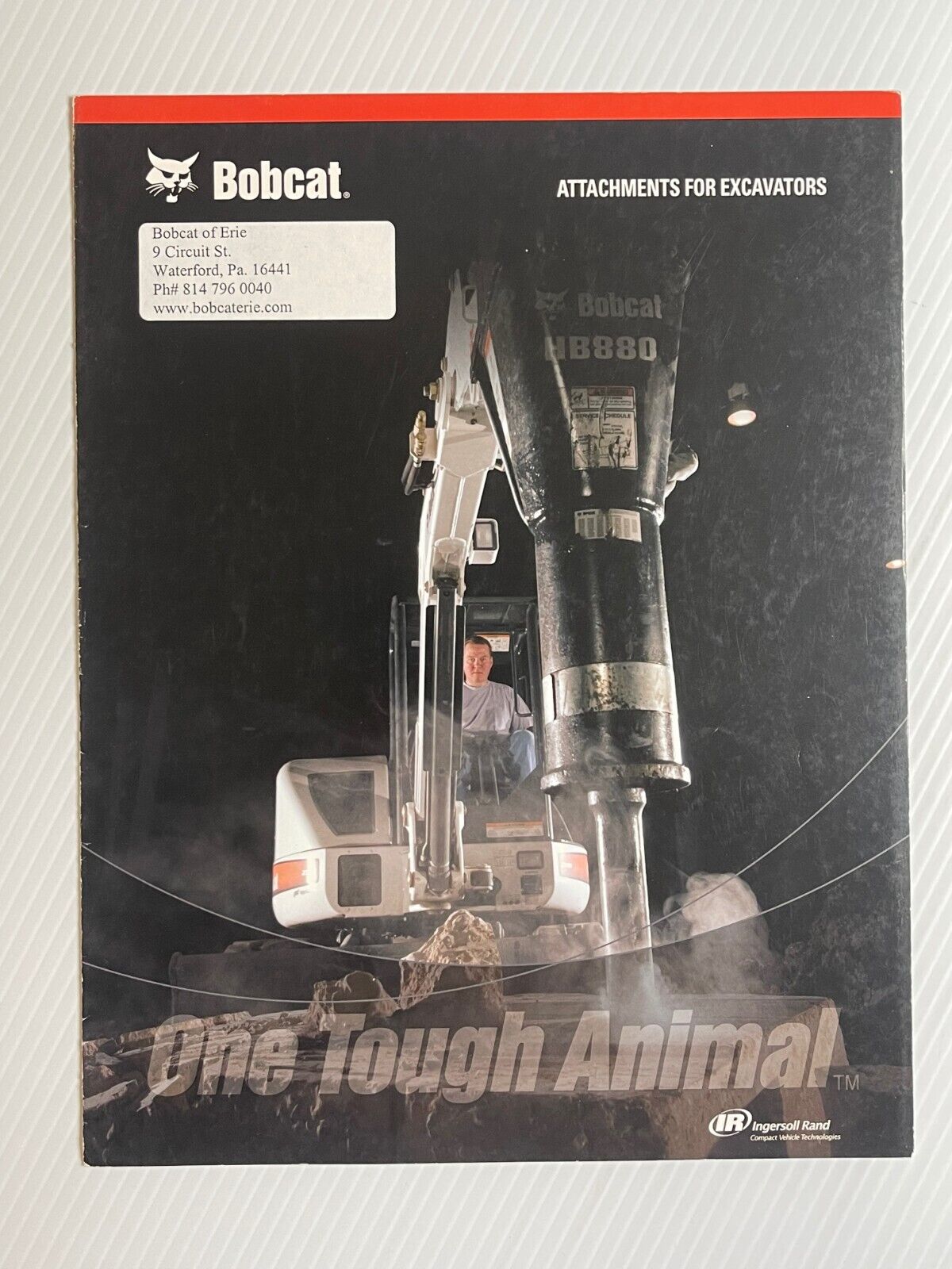 Bobcat Attachments For Excavators Sales Brochure *2000s* (Showroom Book)