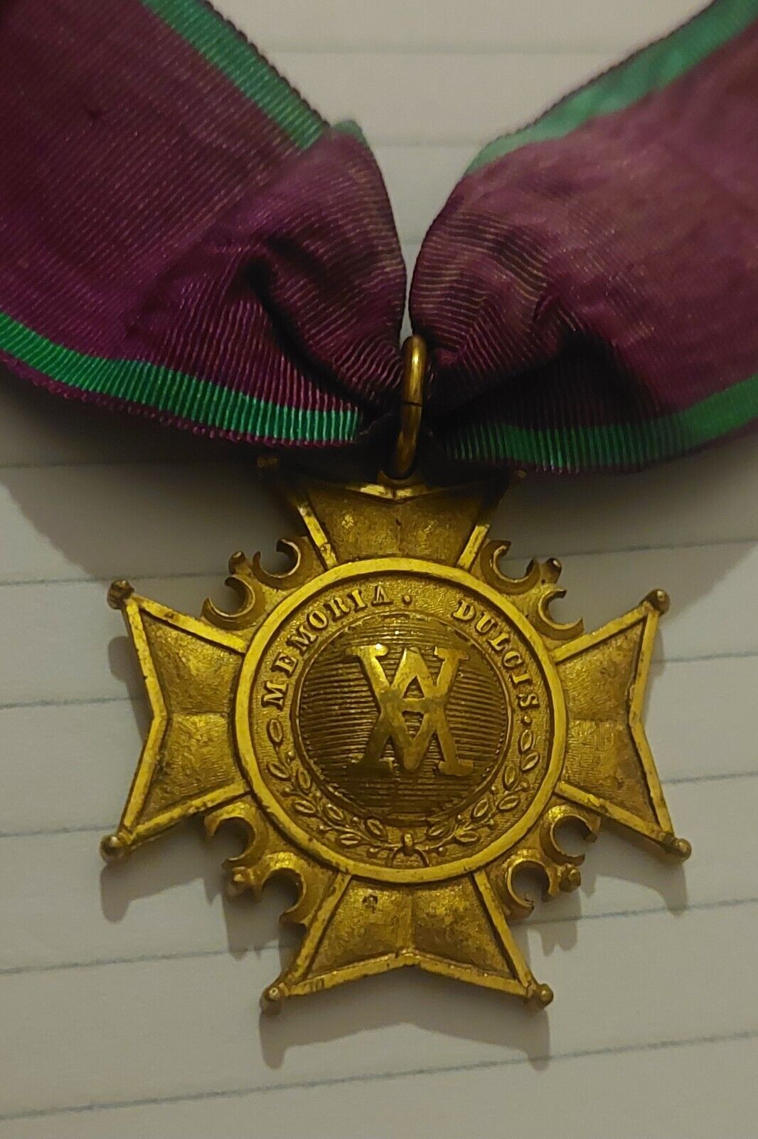 SWEDEN- ORDER OF AMARANTH- instituted in 1873- Commander\'s Cross- Gilded Bronze