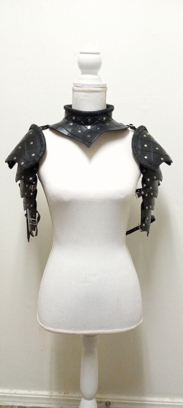 Halloween Medieval Renaissance Faire Leather Shoulder Armor Larp Costume