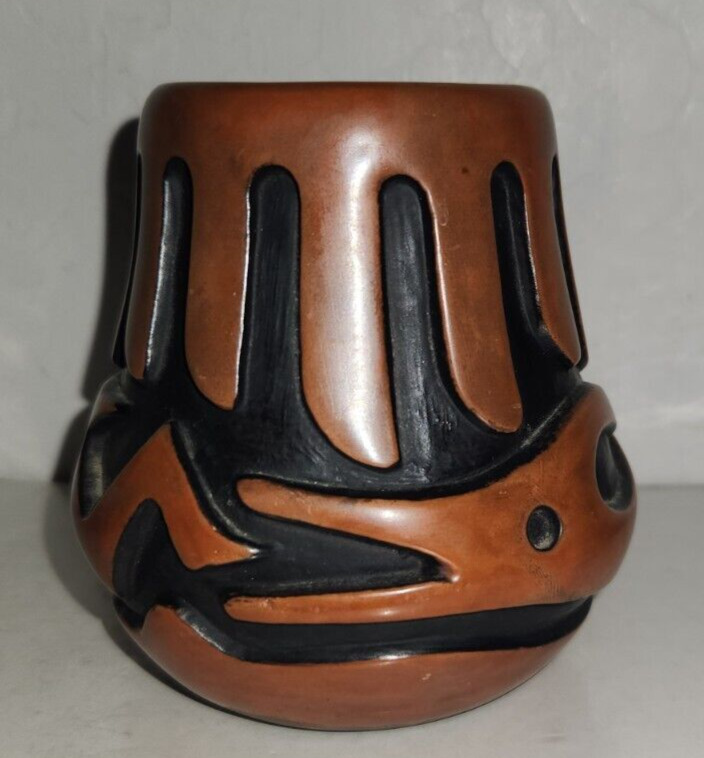 Carol Grace Pueblo Pottery Water Serpent Bowl Loreto Jemez Native American