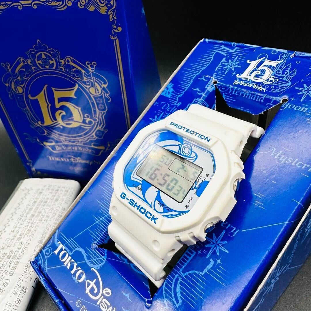 Tokyo Disney Sea Resort 15th Anniversary Mickey Watch Casio G-shock DW-5600 Rare